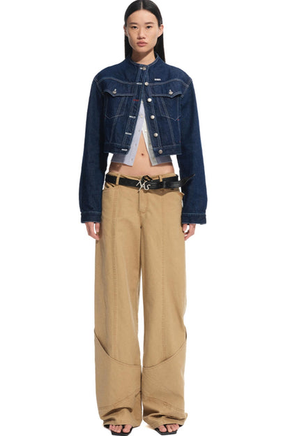 Top-Layer Cowhide Denim Belt