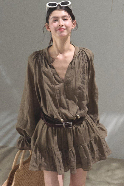 Bubble Sleeve Skirt Set-Up