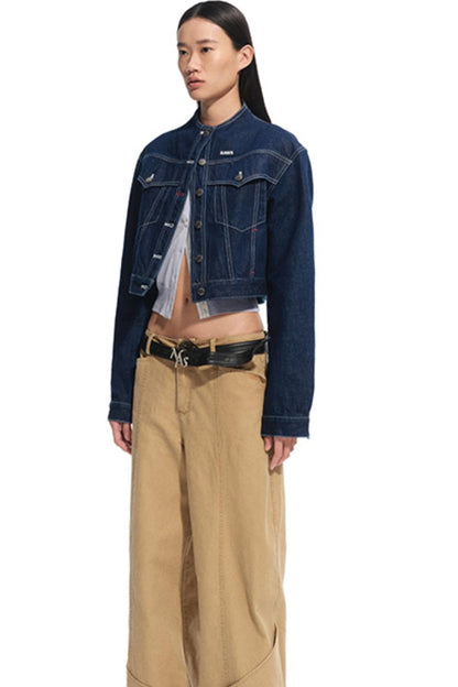 Top-Layer Cowhide Denim Belt