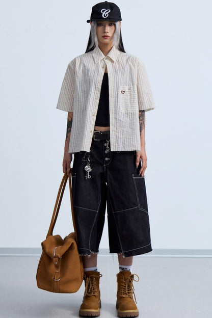 Light Blue Striped Shirt