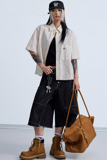 Light Blue Striped Shirt