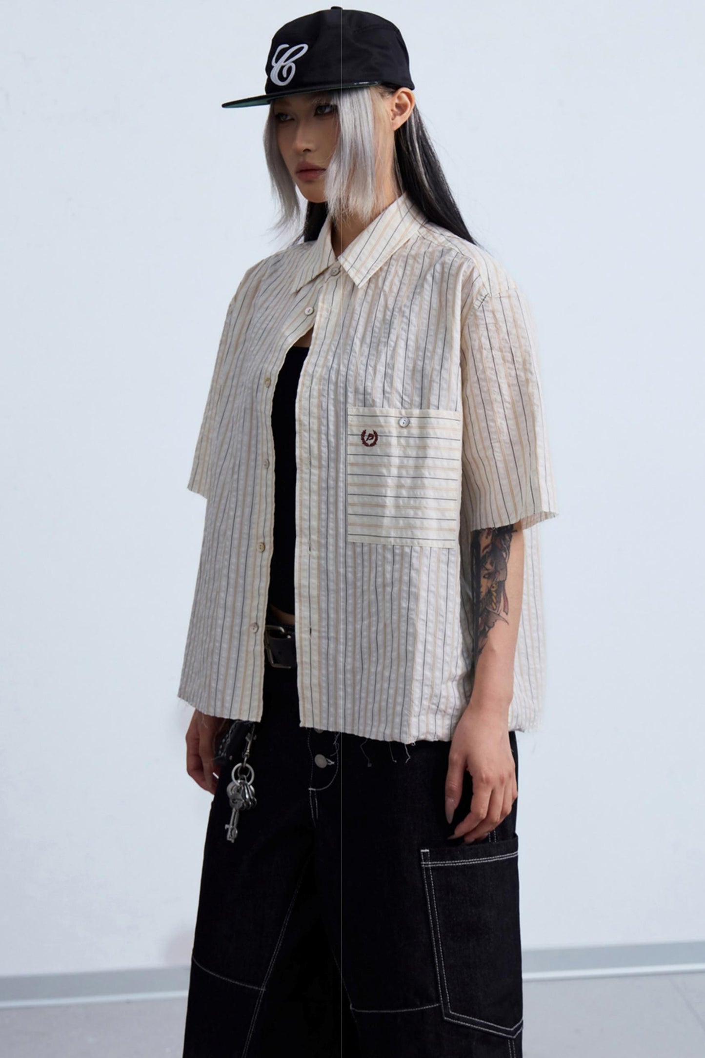 Light Blue Striped Shirt