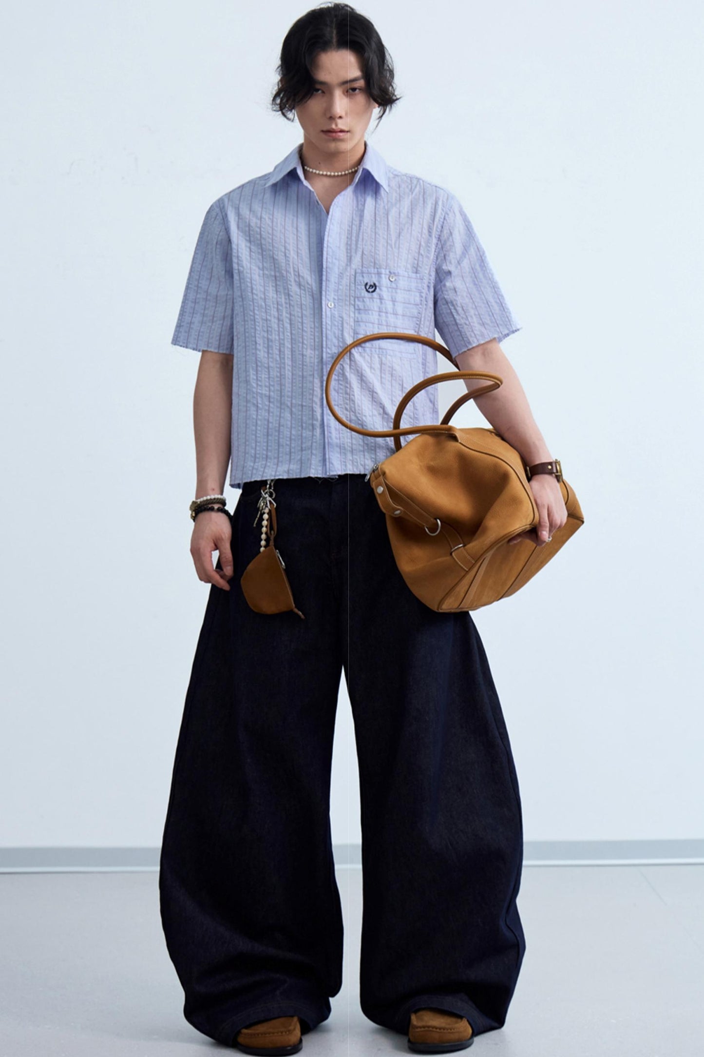 Light Blue Striped Shirt