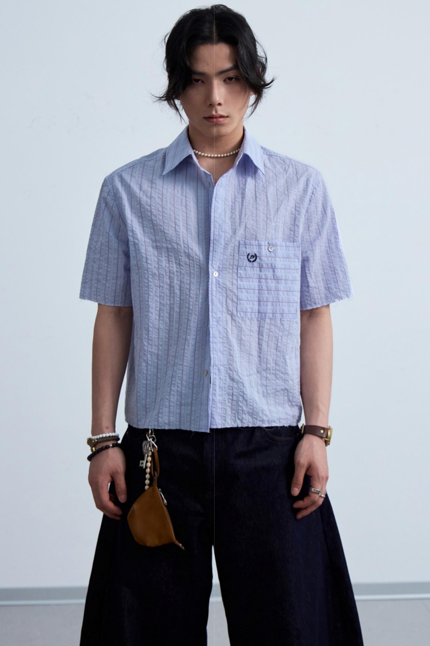 Light Blue Striped Shirt