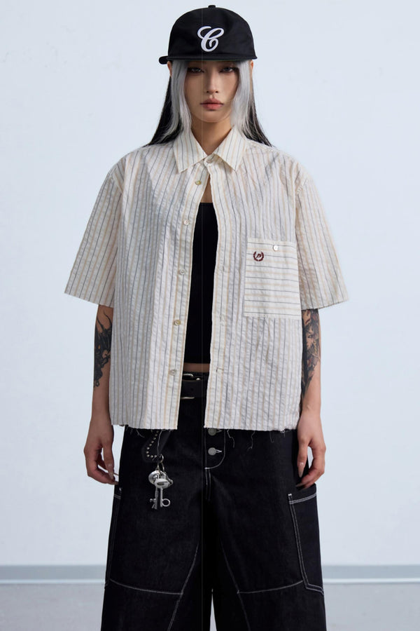 Light Blue Striped Shirt