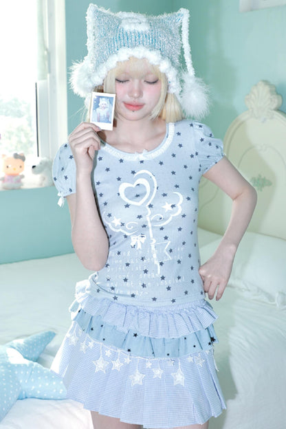 Blue Slim Magic T-Shirt