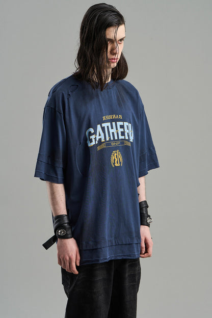 Ripped Cotton T-Shirt