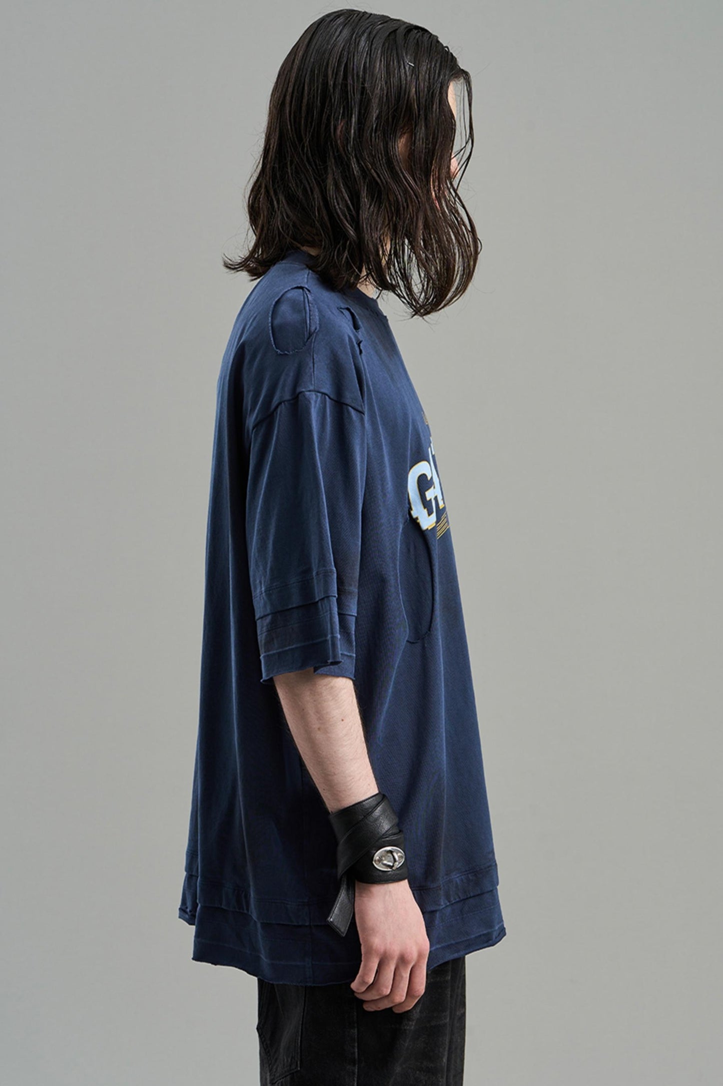 Ripped Cotton T-Shirt