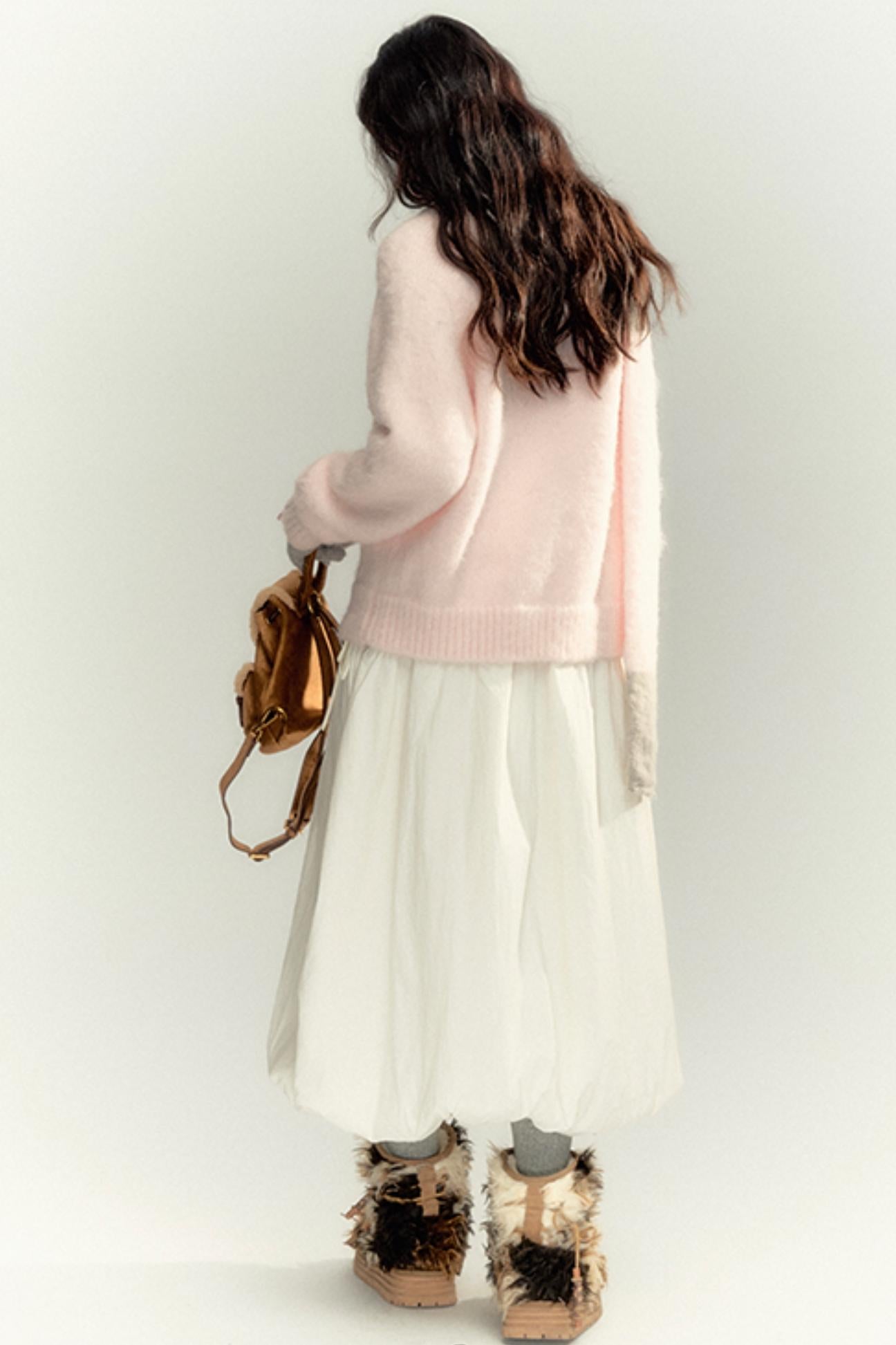 Bunny Mink Knit Sweater Set-Up