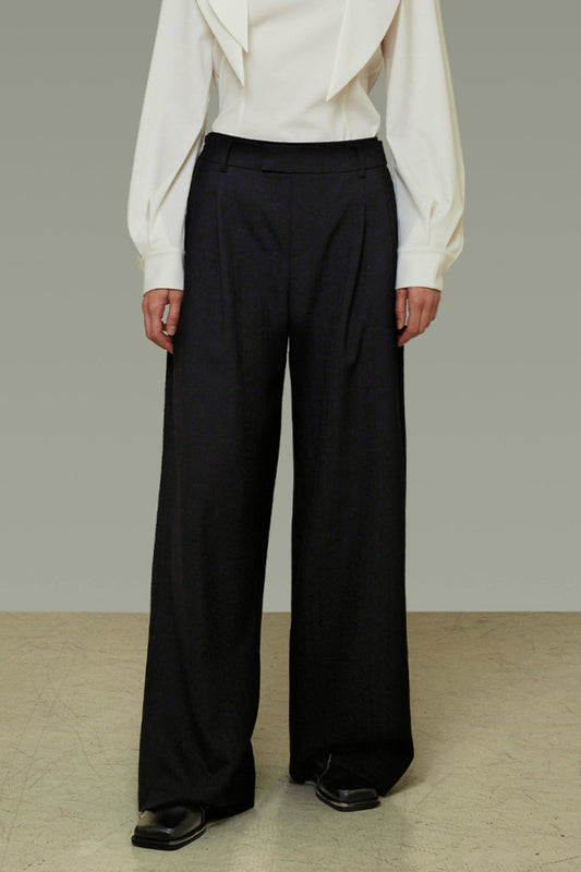 Casual Loose Pleated Wide Pants