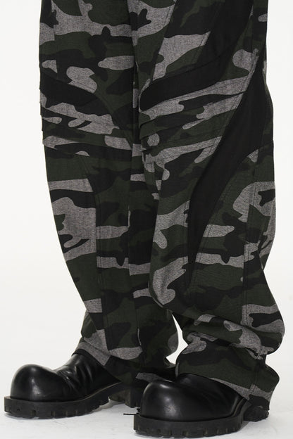 Patchwork Pleat Pants