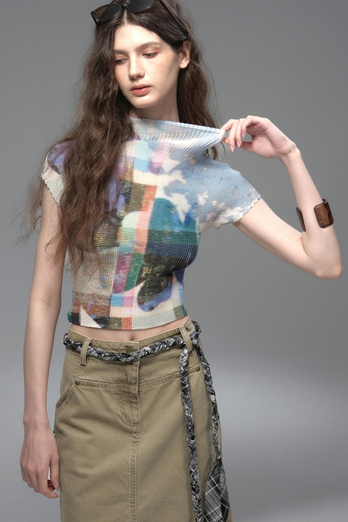 Nomad Stars Pleated T-Shirt