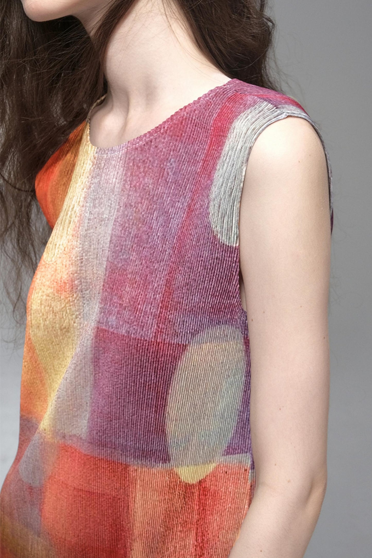 Gypsy Sunset Pleated Dress