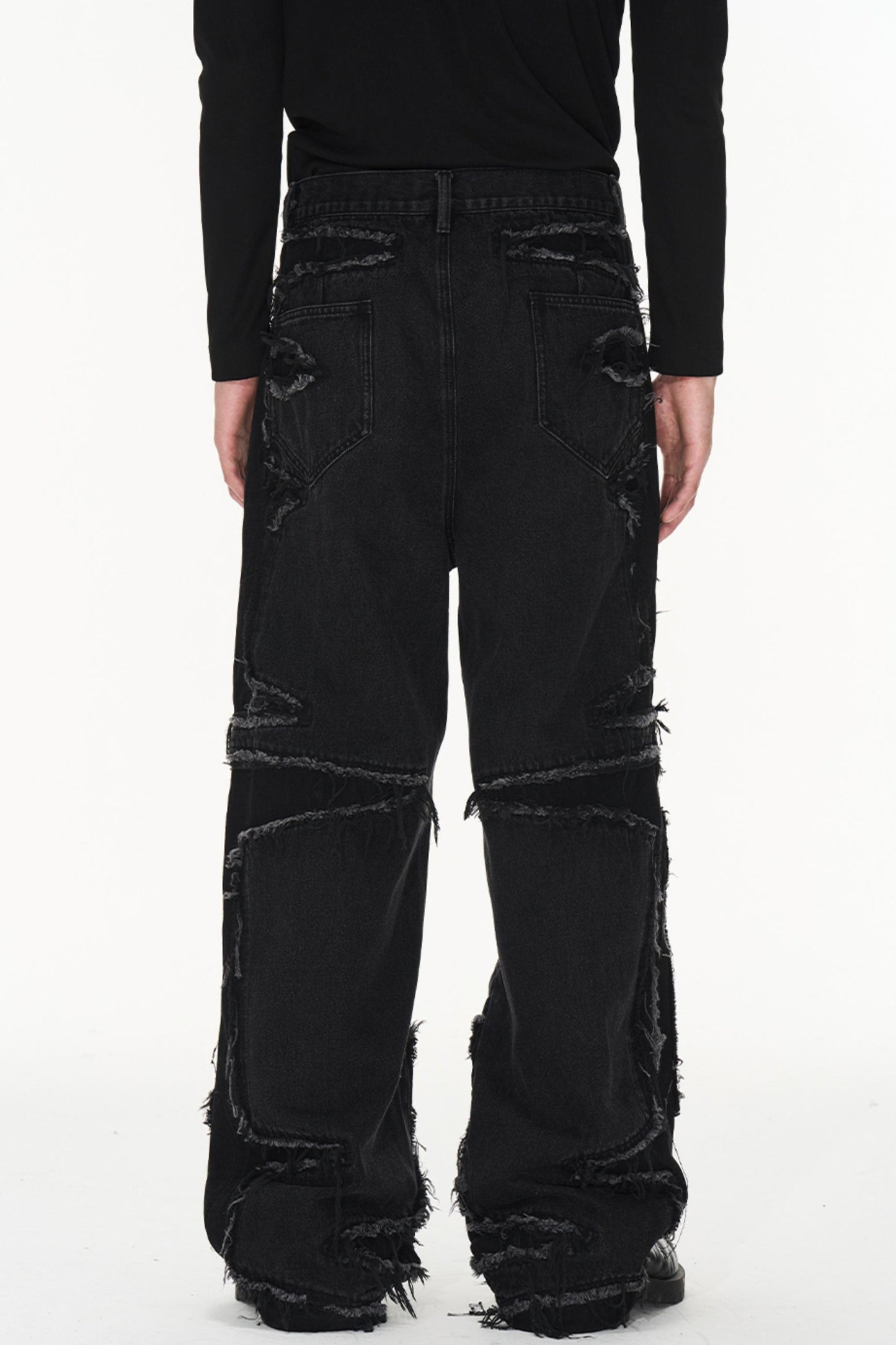 Vintage Split Denim Pants