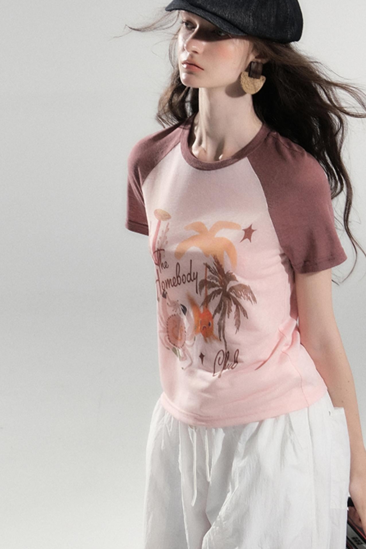 Cotton Island Raglan Sleeve T-shirt