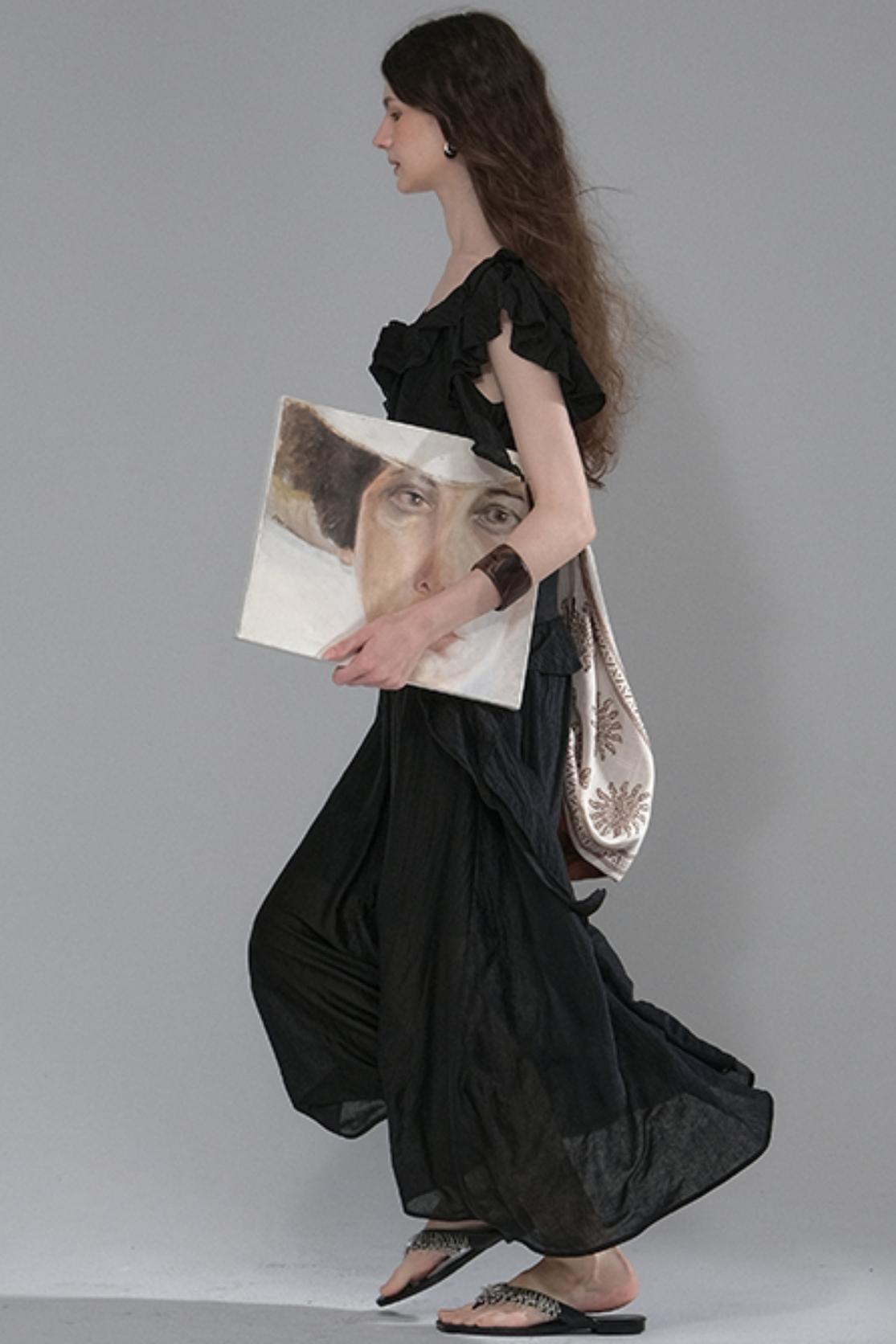 Mandala Flower Pleated Dress