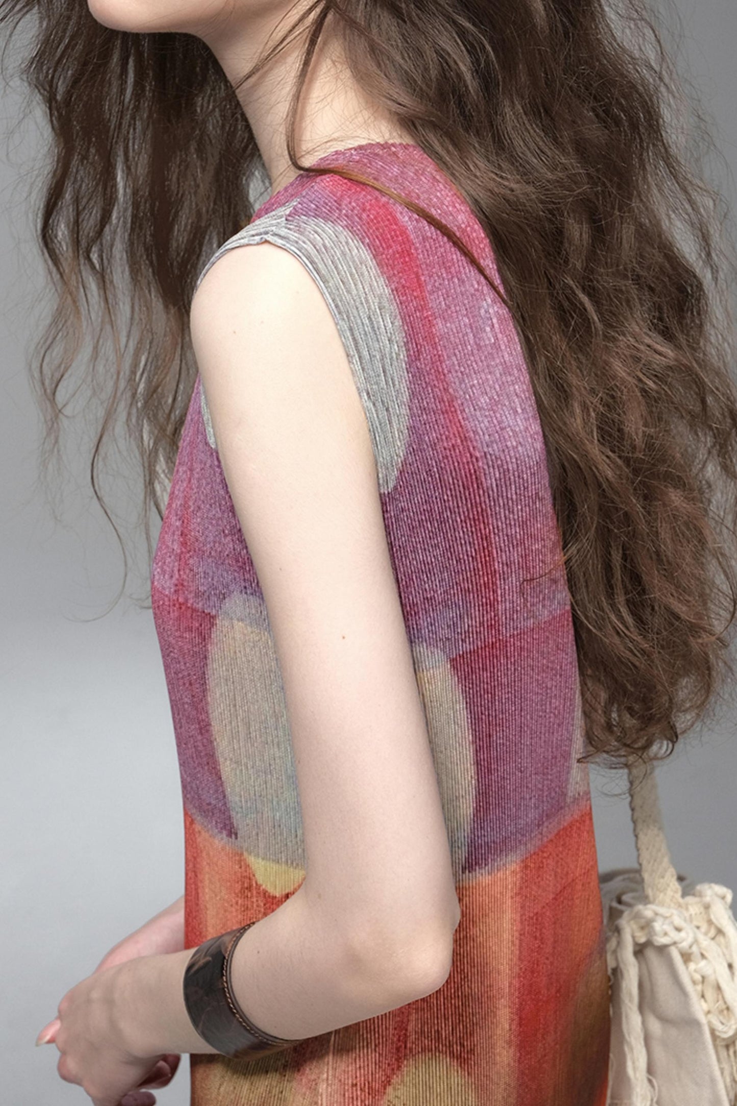 Gypsy Sunset Pleated Dress