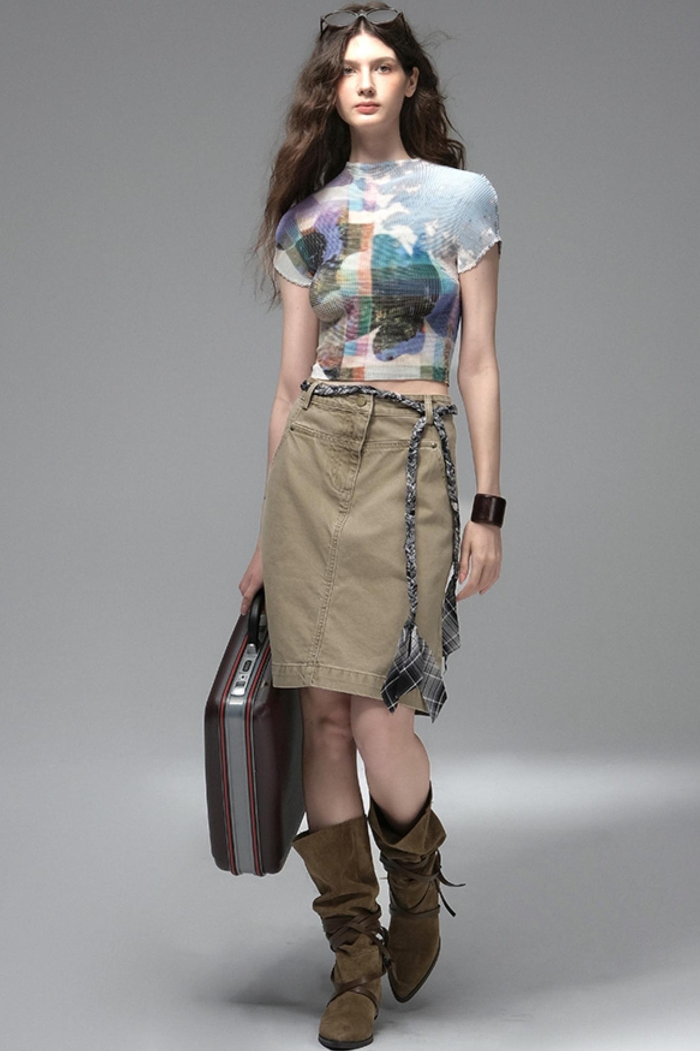 Nomad Stars Pleated T-Shirt