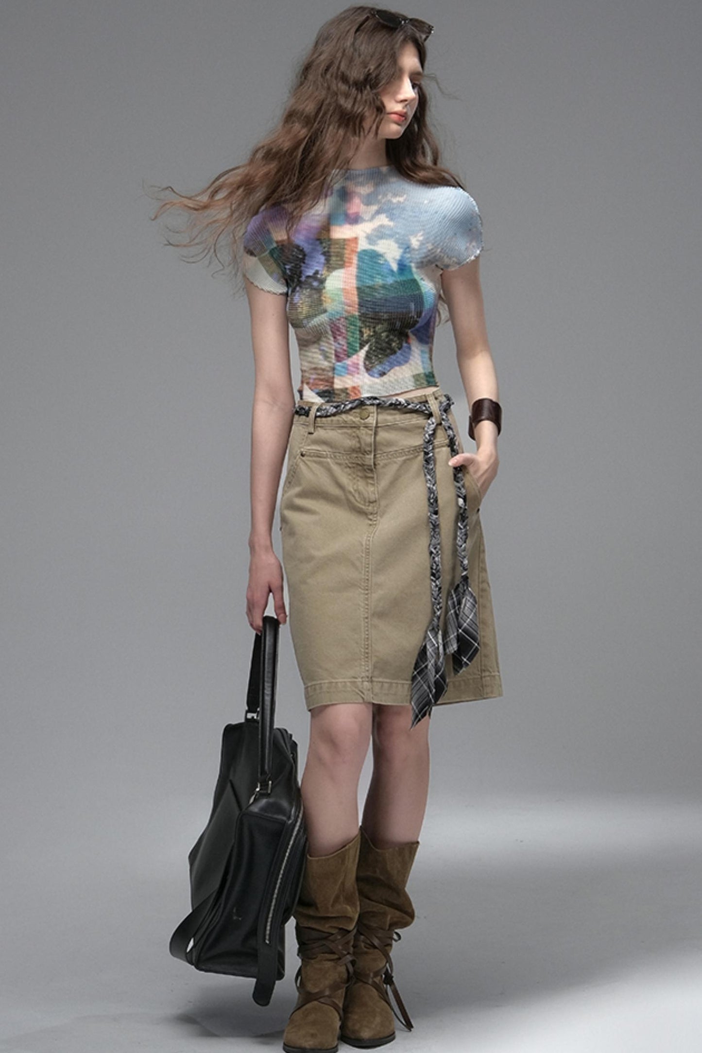 Nomad Stars Pleated T-Shirt