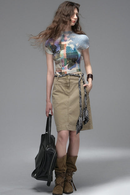 Nomad Stars Pleated T-Shirt