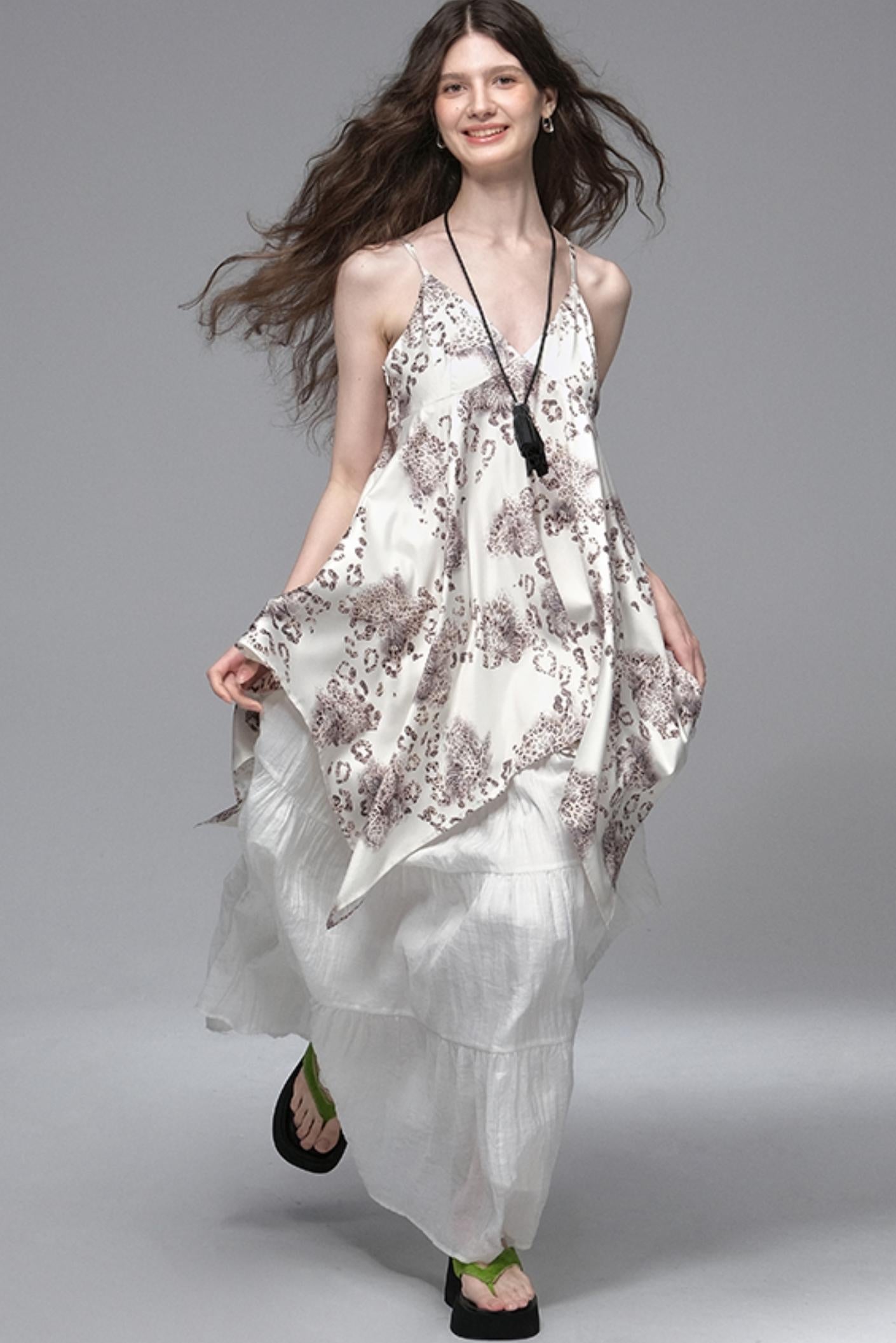 Bronze Leopard Skirt Camisole