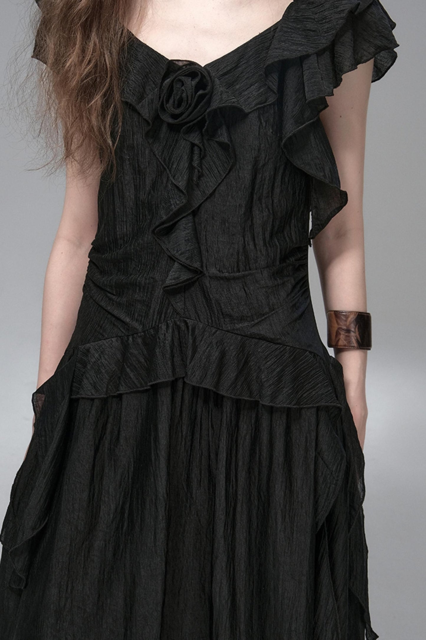 Mandala Flower Pleated Dress