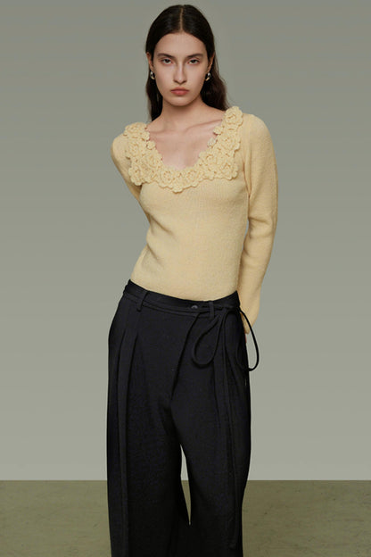 Autumn Flared Knit Top