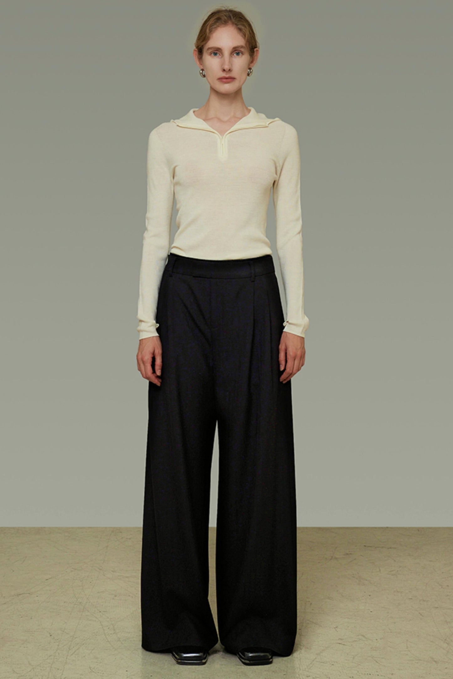 Casual Loose Pleated Wide Pants