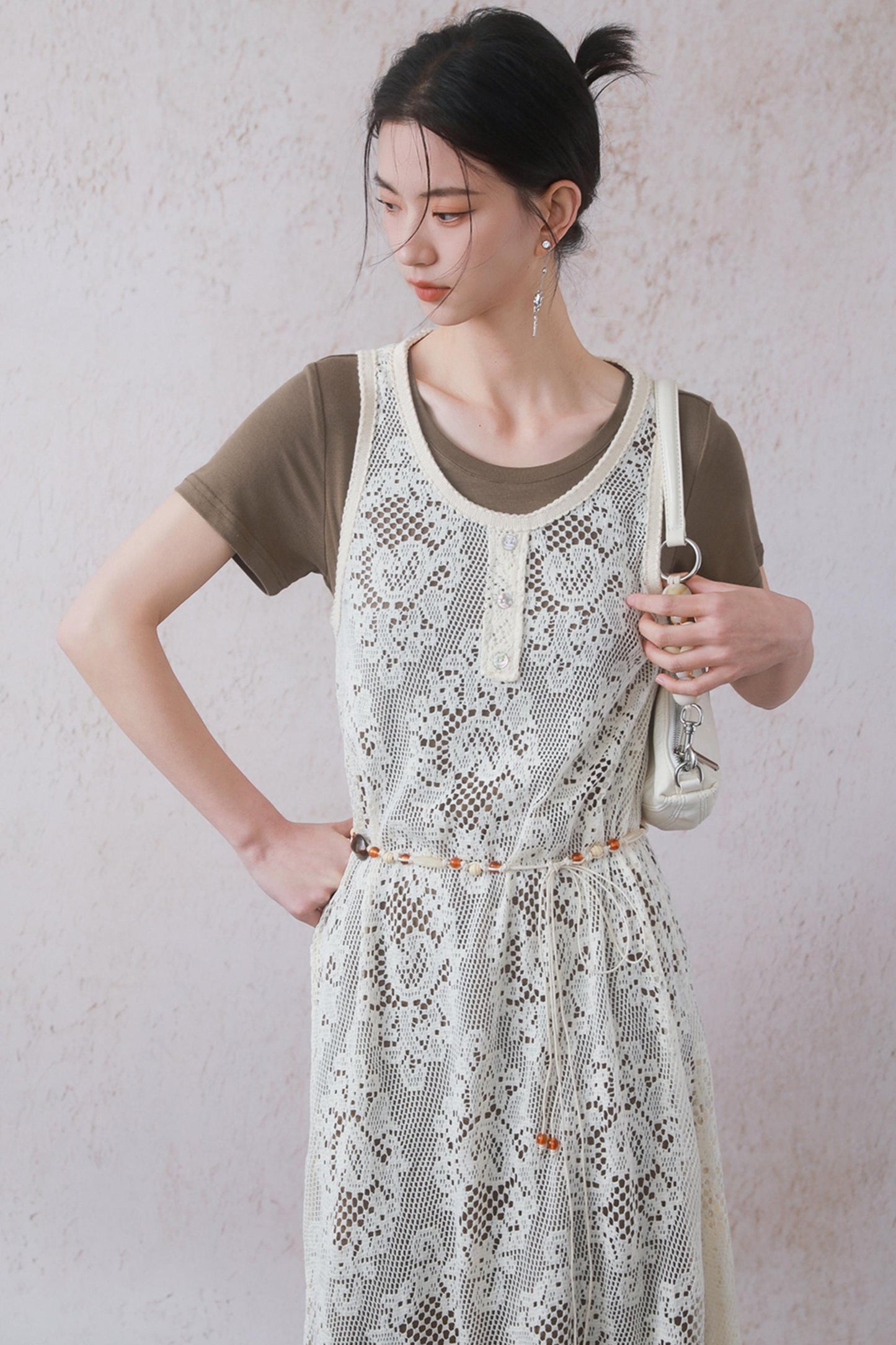 Hollow Knitted Belt Set