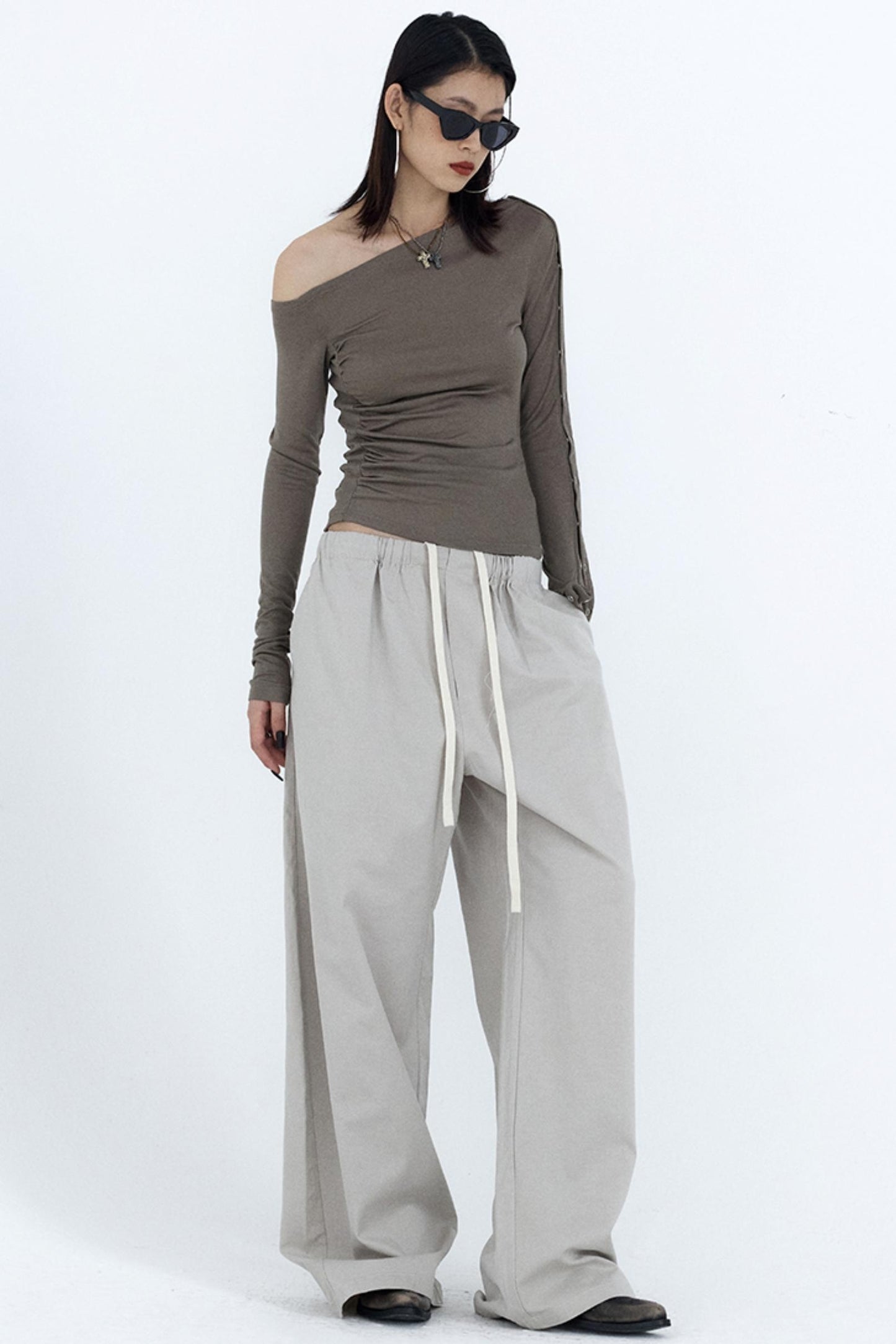 Relaxed Fit Gray Work Pants