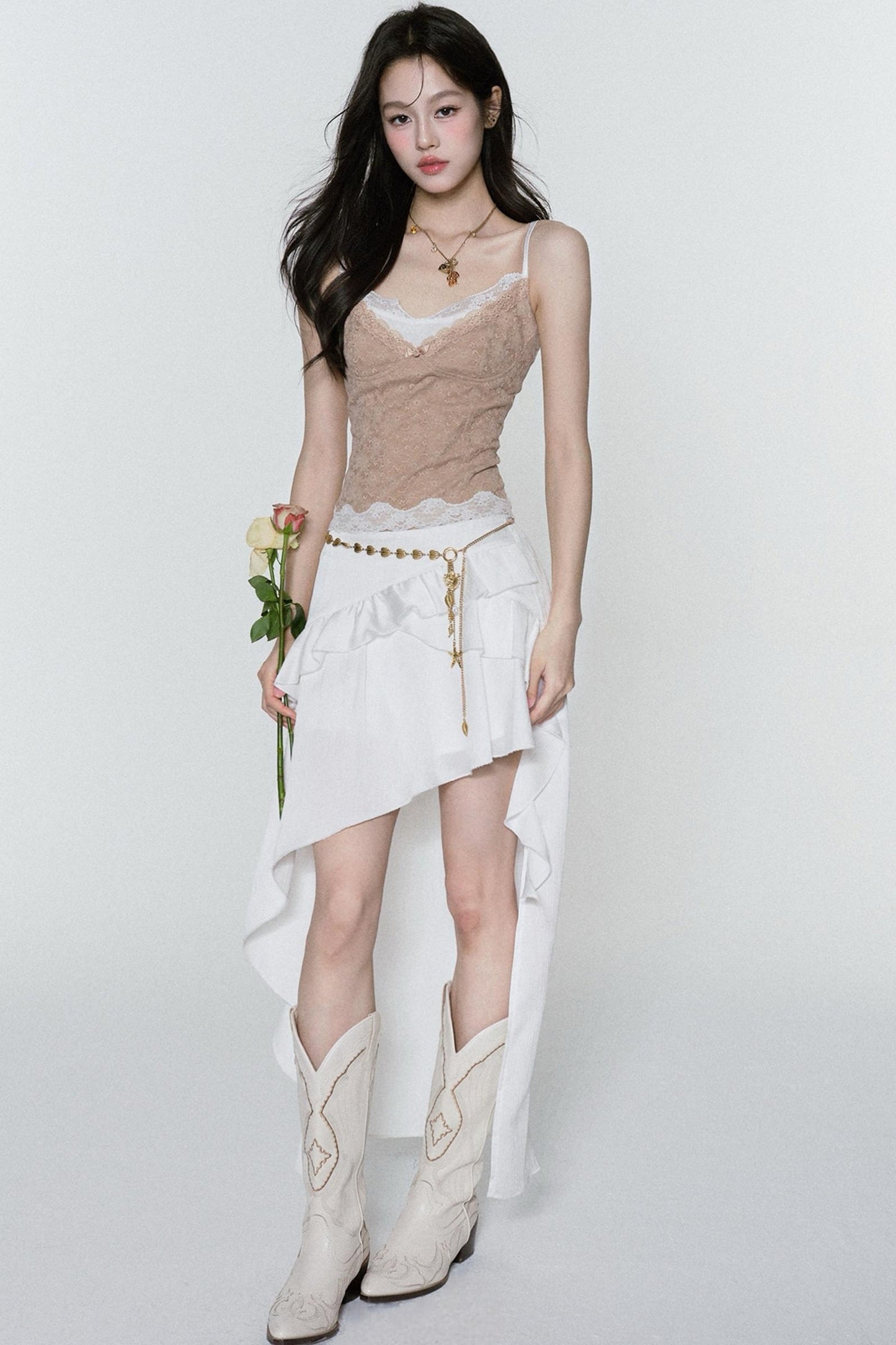 Irregular Bustier Skirt