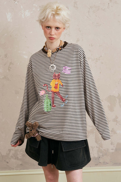Striped Long Sleeve T-Shirt
