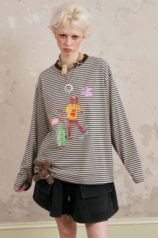Striped Long Sleeve T-Shirt