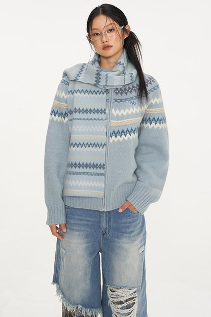 Fair Isle Wool Cardigan