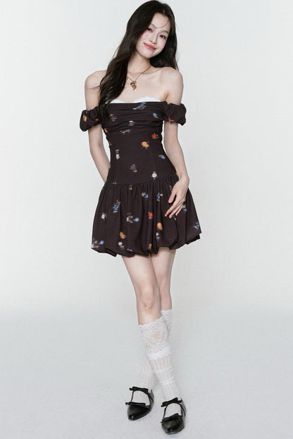 Rose One-Shoulder Dress