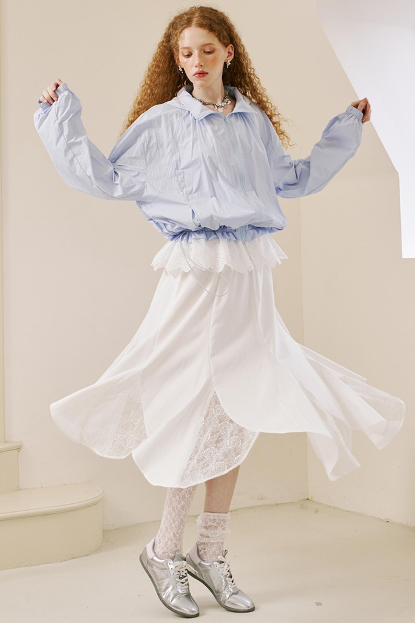 Breezy Lace Fishtail Skirt