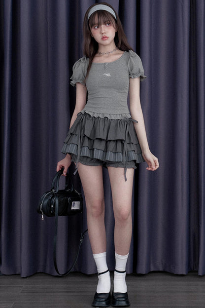 Mega Gray Cake Skirt