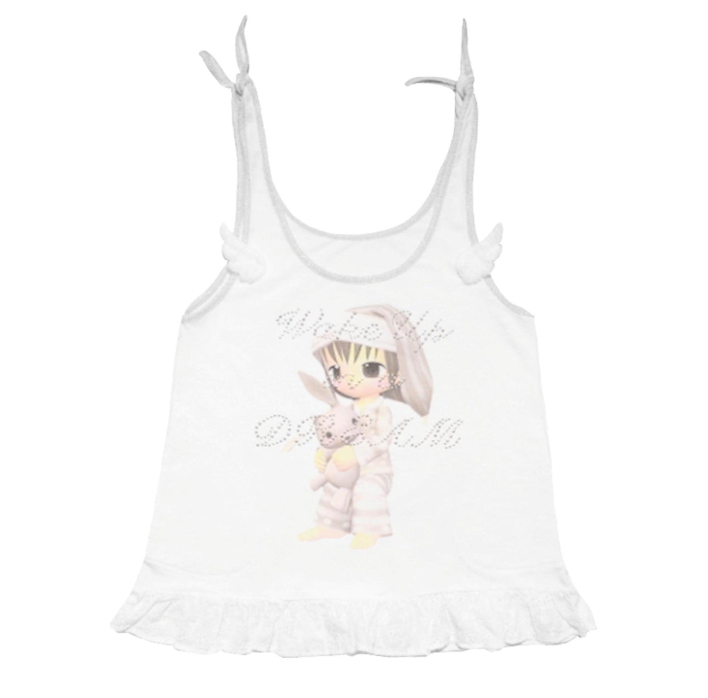 Ruffled Rhinestone Camisole