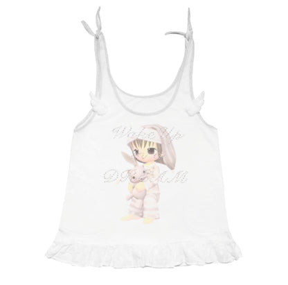 Ruffled Rhinestone Camisole