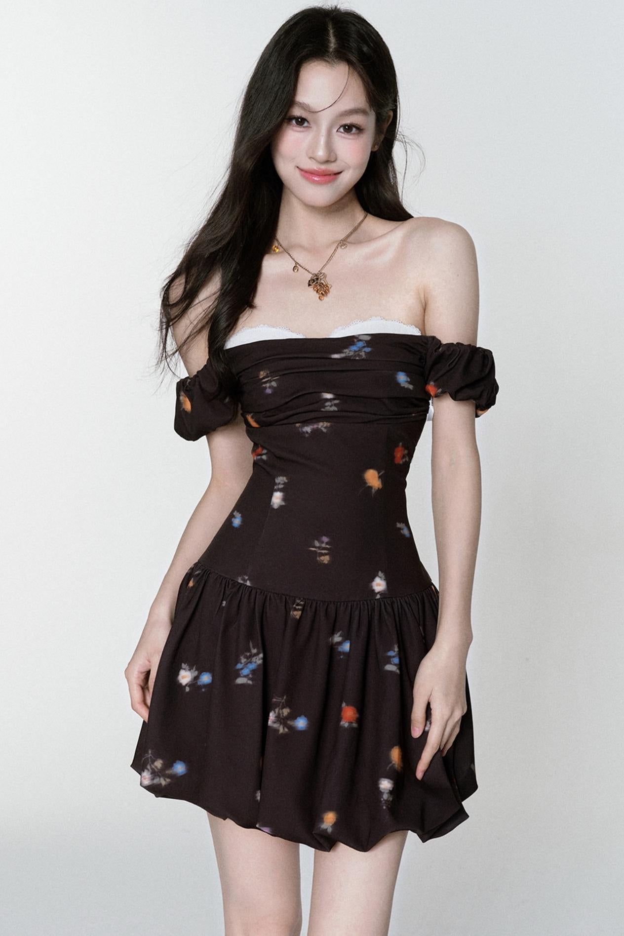 Rose One-Shoulder Dress