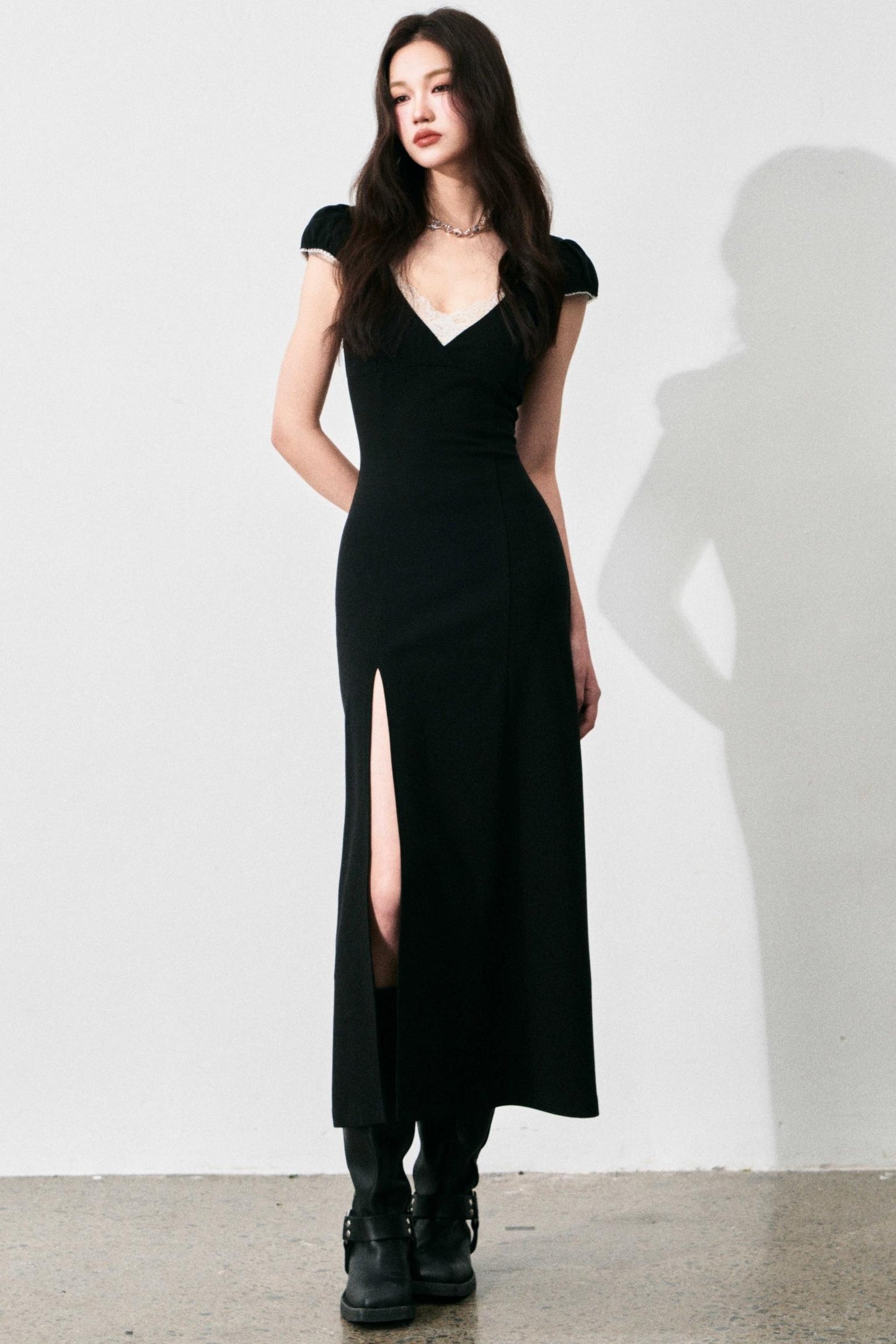 Retro Lace V-Neck Summer Dress