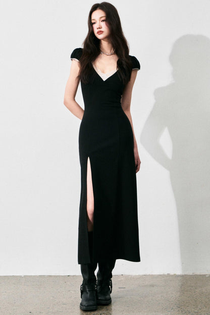 Retro Lace V-Neck Summer Dress