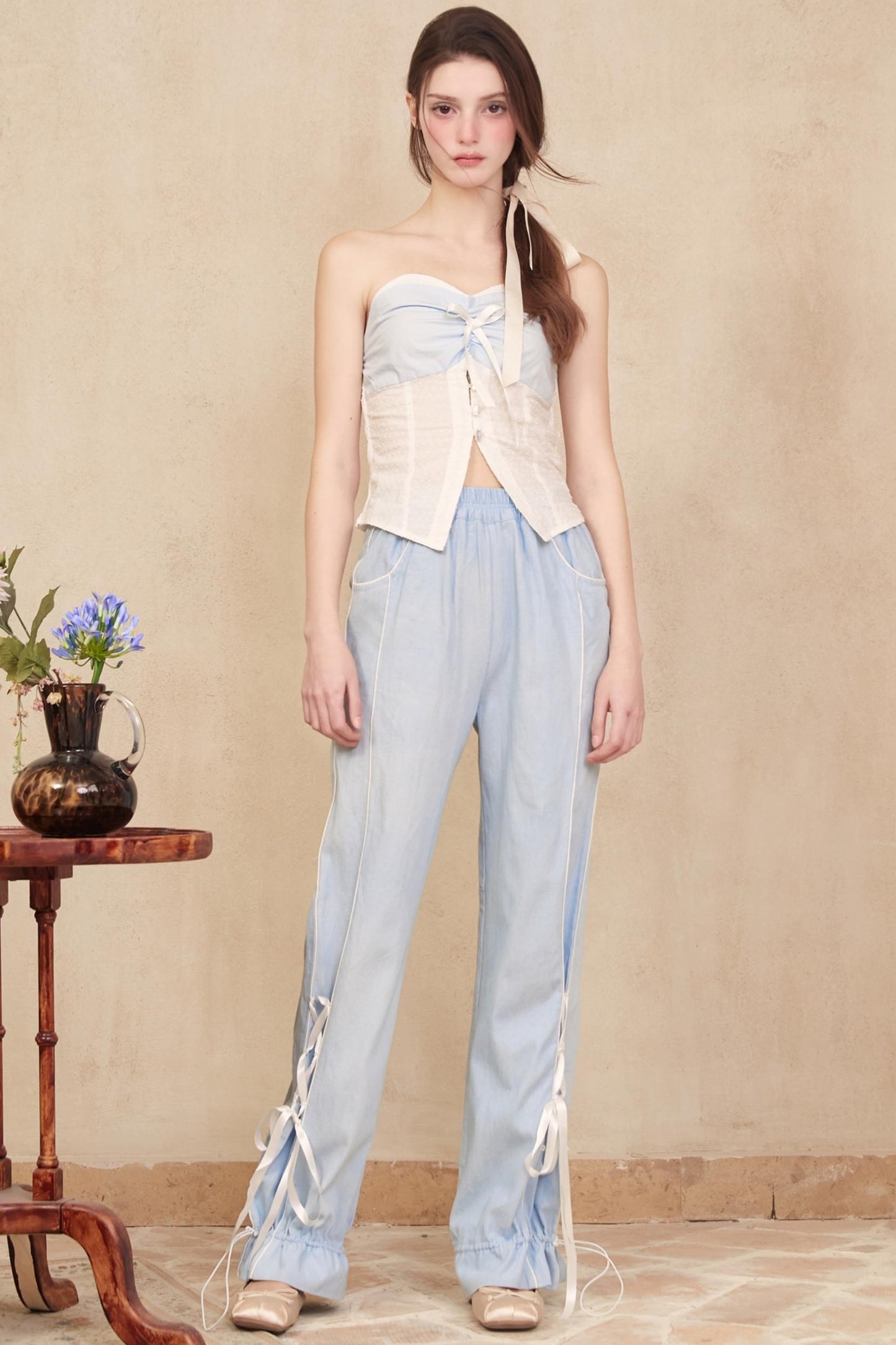 Denim Ballet Trousers