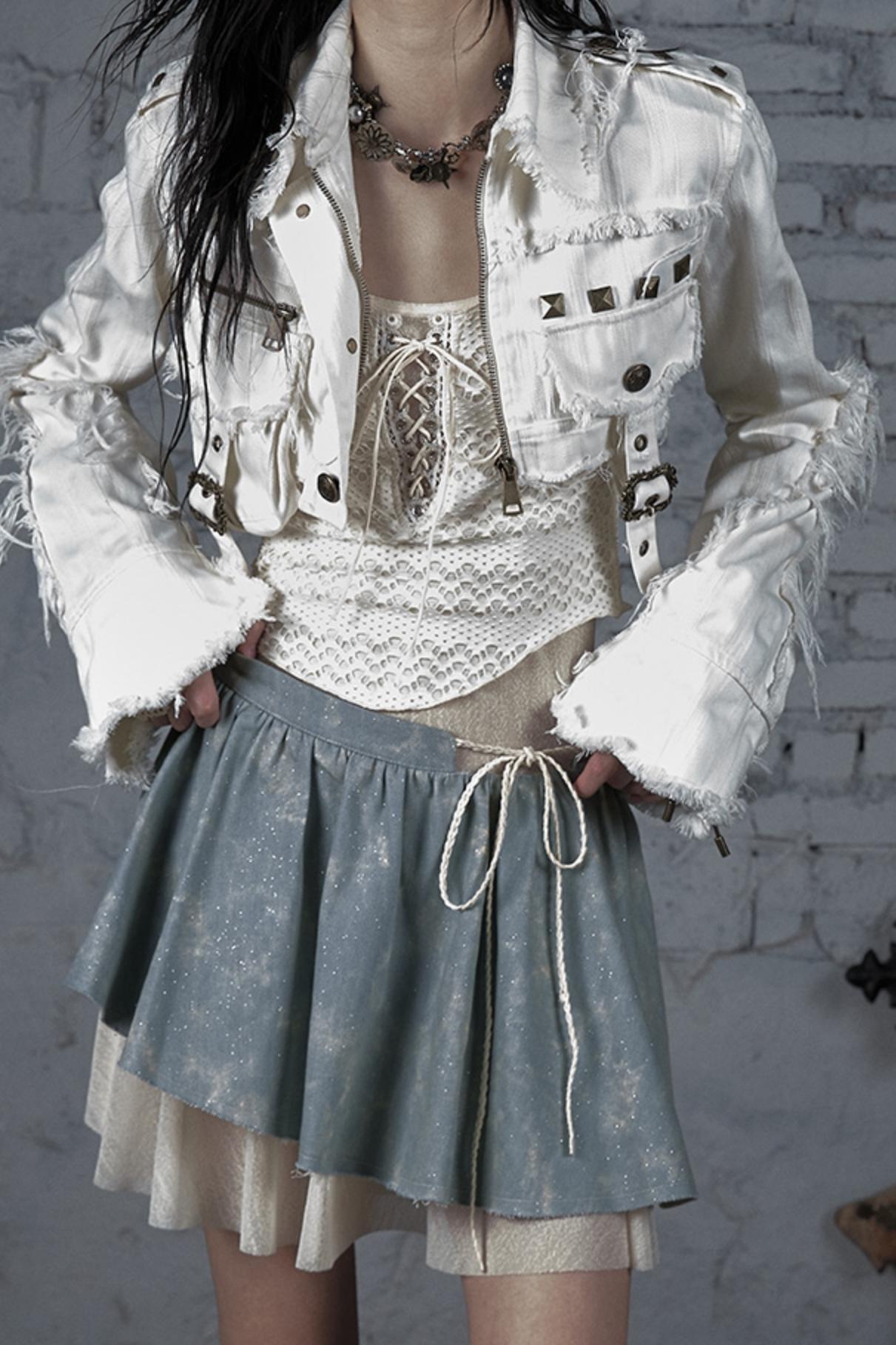 Striped Punk Work Jacket