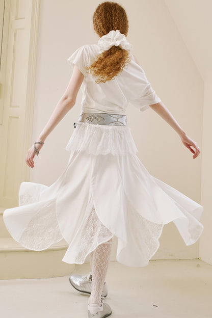 Breezy Lace Fishtail Skirt