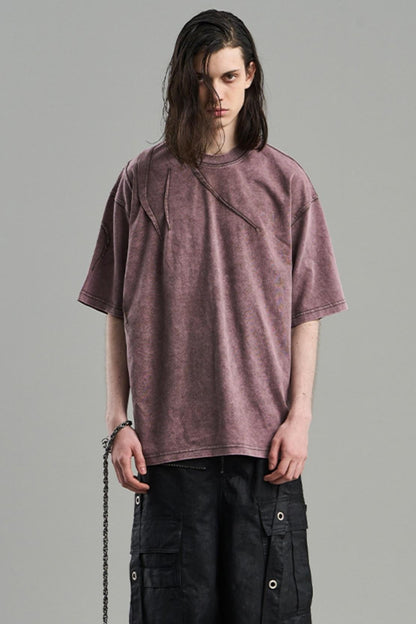 Pleated Asymmetrical Tee