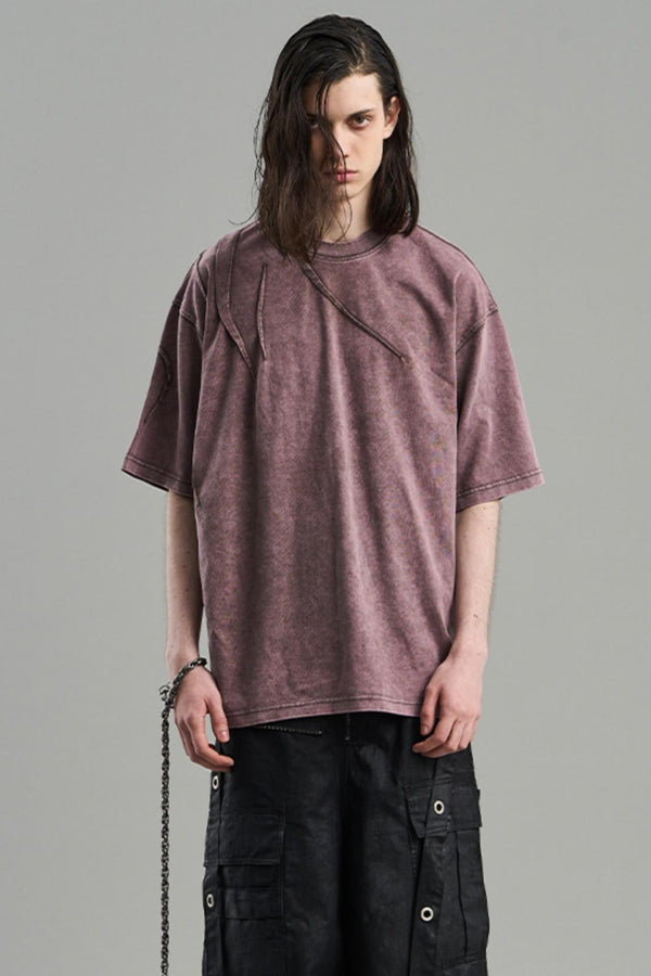 Pleated Asymmetrical Tee