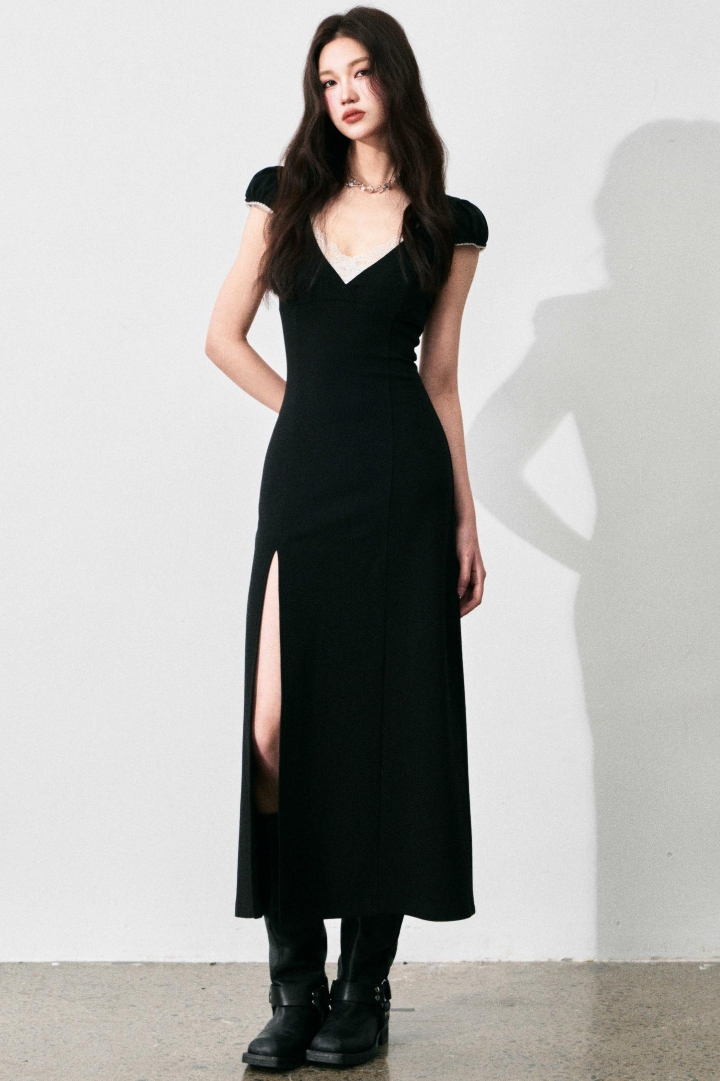 Retro Lace V-Neck Summer Dress