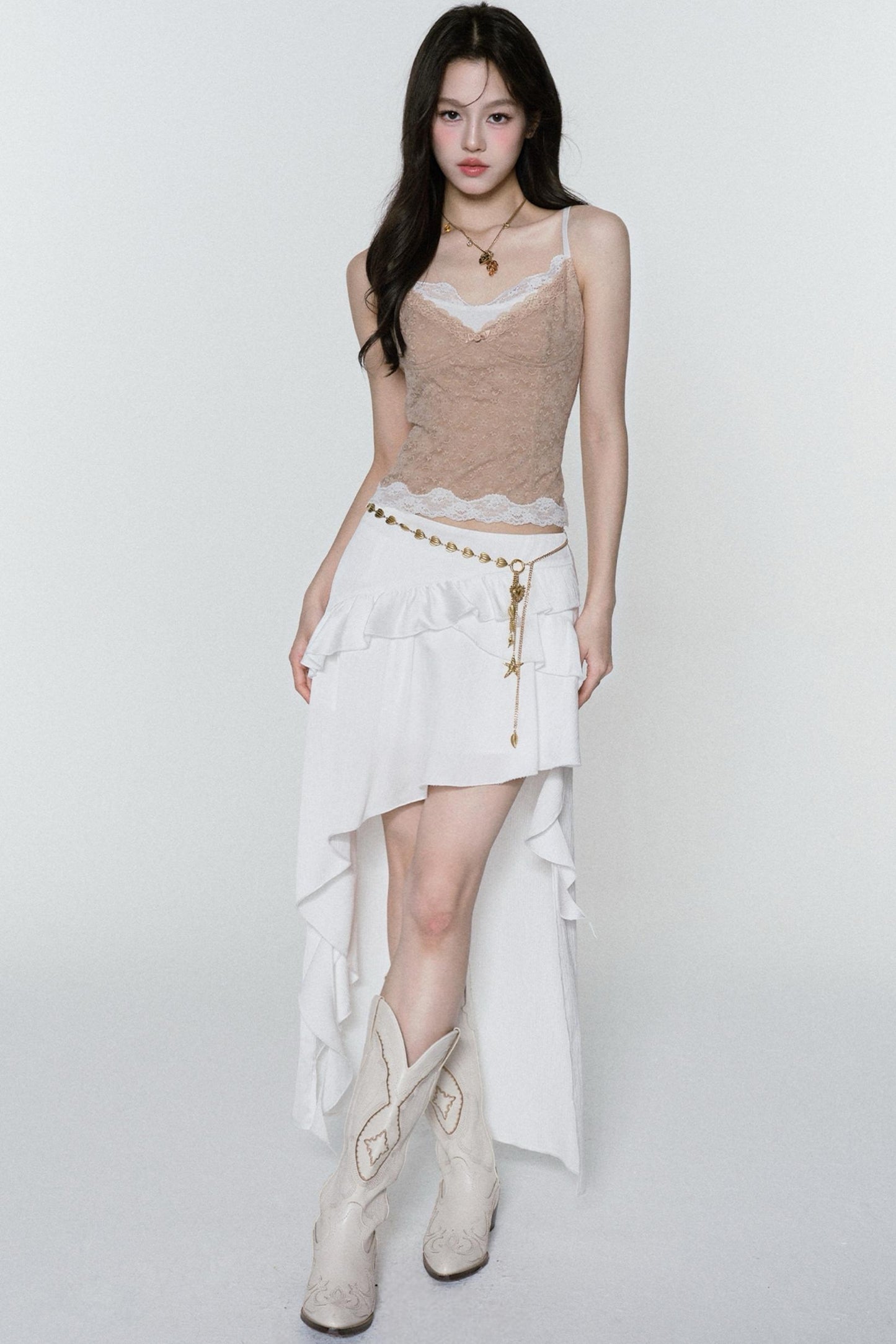 Irregular Bustier Skirt