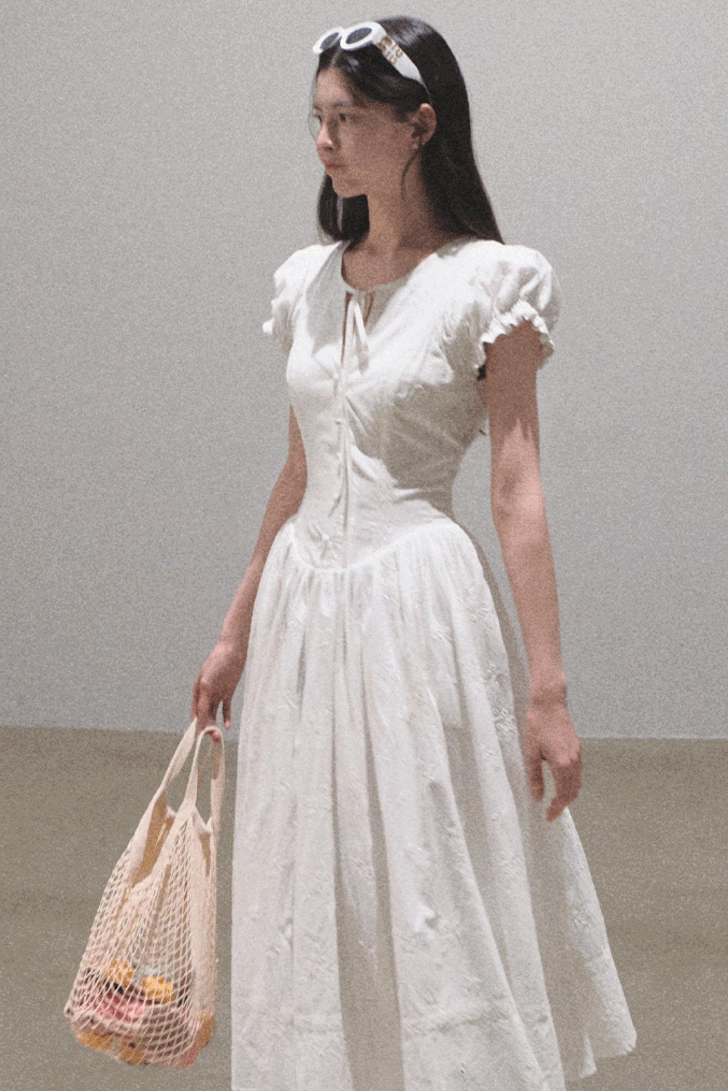 Lovefall Embroidered Cotton Tea Dress